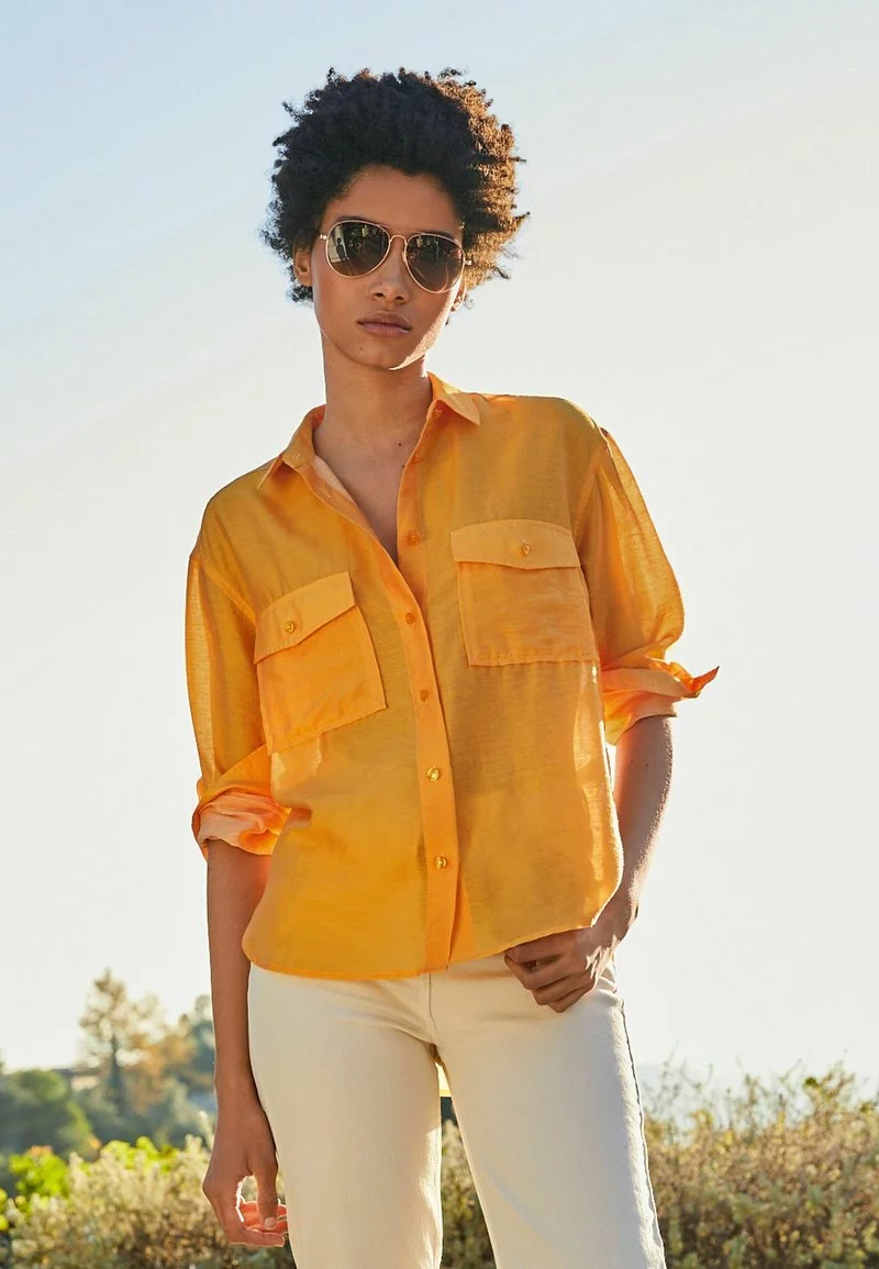 Next Damen LONG SLEEVE UTILITY - Hemdbluse - Ochre Yellow 2 Next Damen LONG SLEEVE UTILITY - Hemdbluse - Ochre Yellow – Bild 2