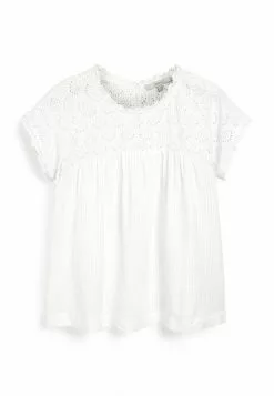 Next Damen GROWN ON SLEEVE YOKE - Bluse - White -Next Großes Kaufhaus f4d51b3d15c945de9a51bebd4790de4e