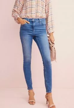Next Damen HOHE TAILLE - Jeans Skinny Fit - Blue