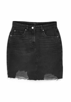 Next Damen RIPPED DENIM MINI - Jeansrock - Black -Next Großes Kaufhaus f56e57bd32e04730b6f6373d551e116d