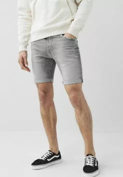 Next Herren GREEN CAST - Jeans Shorts - Grey Mid Wash