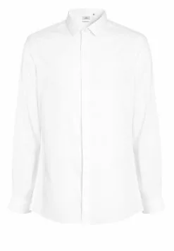 Next Herren TEXTURED CONCEALED PLACKET - Hemd - White