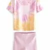 Next Kinder SET - Shorts - Pink Tie Dye