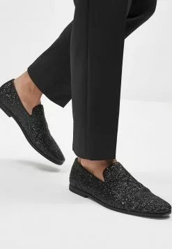 Next Herren GLITTER - Slipper - Black