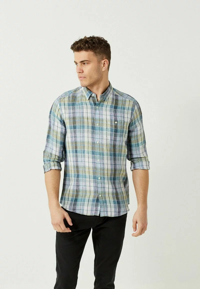 Next Herren LIGHTWEIGHT - Hemd - Blue Green 1 Next Herren LIGHTWEIGHT - Hemd - Blue Green