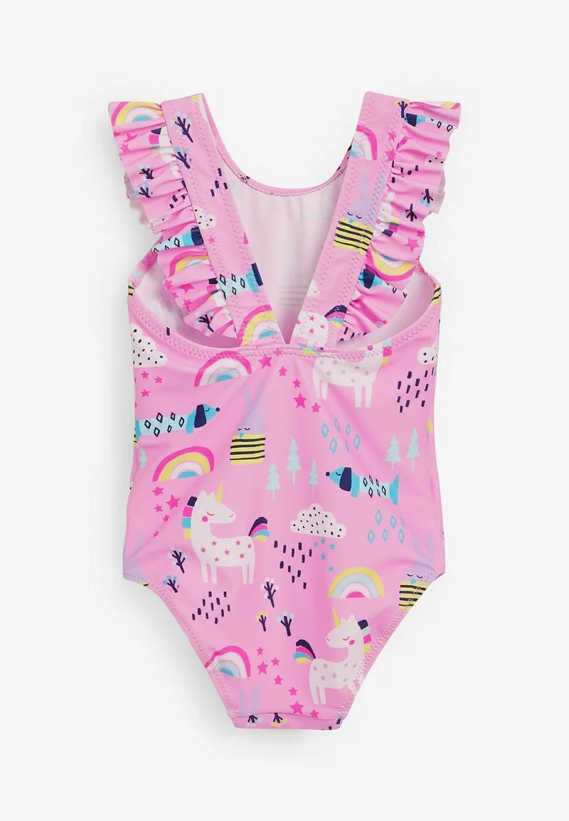 Next Kinder FRILL SLEEVED - Badeanzug - Pink 2 Next Kinder FRILL SLEEVED - Badeanzug - Pink – Bild 2