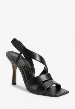 Next Damen SIGNATURE ASYMMETRIC STRAP - Riemensandalette - Black -Next Großes Kaufhaus f83075929a104474b3e4787ed8549475