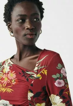 Next GATHERED LONG SLEEVE - Freizeitkleid - Red | Damen -Next Großes Kaufhaus f9363a36ef594d19adbe92c898e0c647