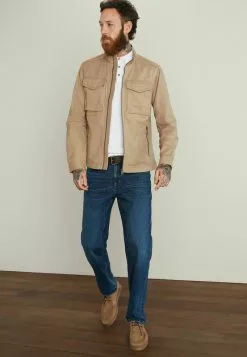 Next SHACKET WITH ZIP POCKETS - Leichte Jacke - Light Stone Natural | Herren -Next Großes Kaufhaus f9492965dc1b410aaaade985383ec3f2