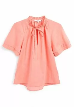 Next Damen TIE FRONT - Bluse - Coral Pink -Next Großes Kaufhaus fa0bcf57b41c45a9bd6f1a084615ab8c
