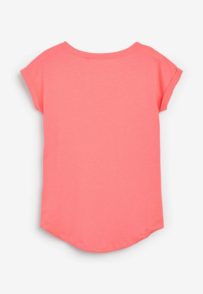 Next Damen T-Shirt Basic - Mottled Pink 2 Next Damen T-Shirt Basic - Mottled Pink – Bild 2