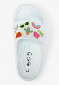Next Kinder Badesandale - White Bright Fun Badge -Next Großes Kaufhaus fa5f469beeb5477e9d16790f8c98d198