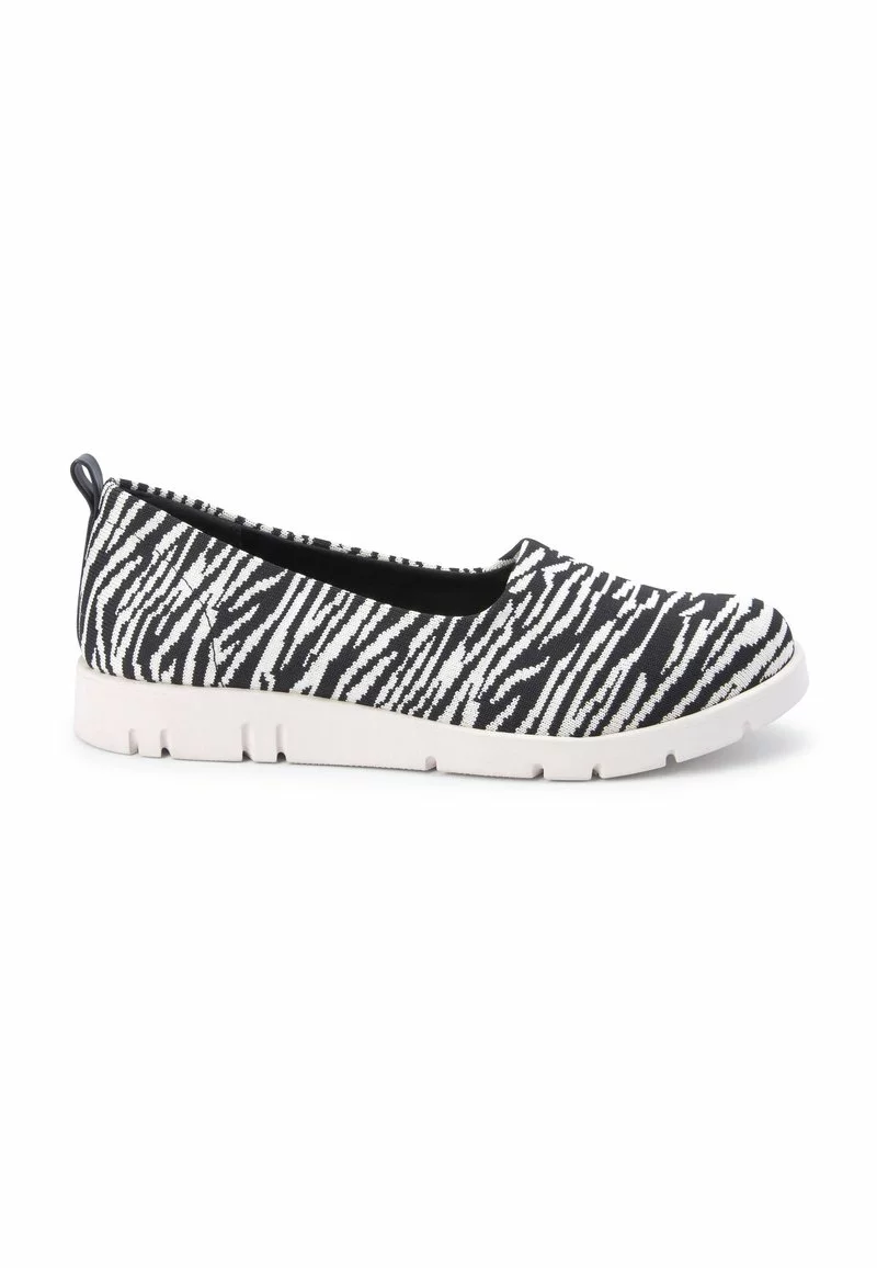 Next Damen MOTION FLEX FLYKNIT - Klassischer Ballerina - Zebra 1 Next Damen MOTION FLEX FLYKNIT - Klassischer Ballerina - Zebra