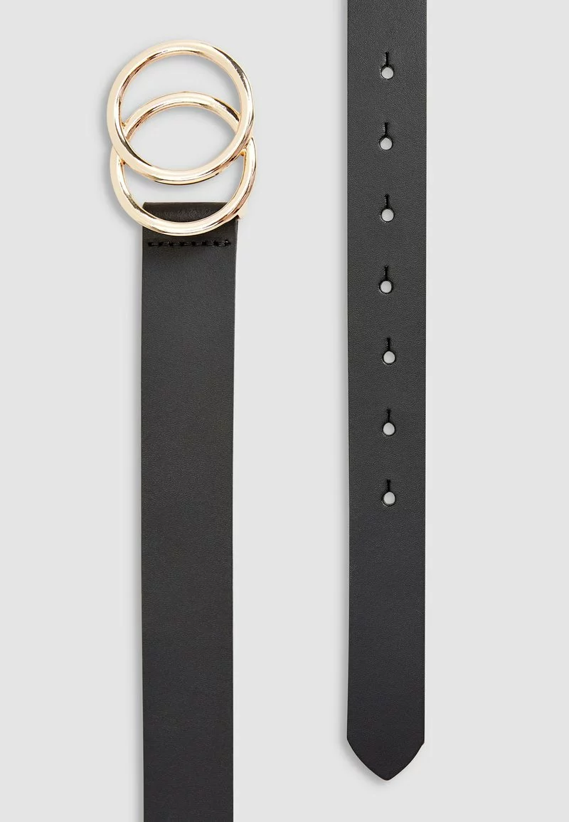 Next Damen WHITE LEATHER CIRCLE BUCKLE BELT - Gürtel - Black 3 Next Damen WHITE LEATHER CIRCLE BUCKLE BELT - Gürtel - Black – Bild 3
