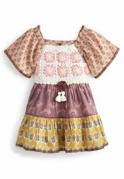 Next Kinder Strickpullover - Pink Patchwork