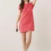 Next Damen Jerseykleid - Pink Red Stripe
