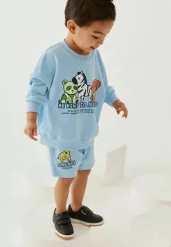 Next Kinder Sweatshirt - Pale Blue Safari