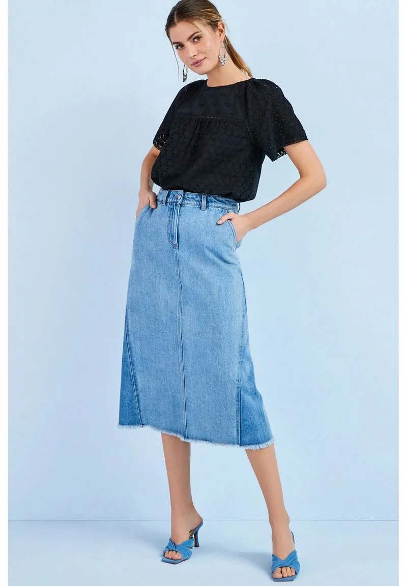 Damen NEXT BRODERIE - Bluse - Navy Blue 1 Damen NEXT BRODERIE - Bluse - Navy Blue