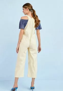 Next Damen ECRU - Latzhose - Ecru White