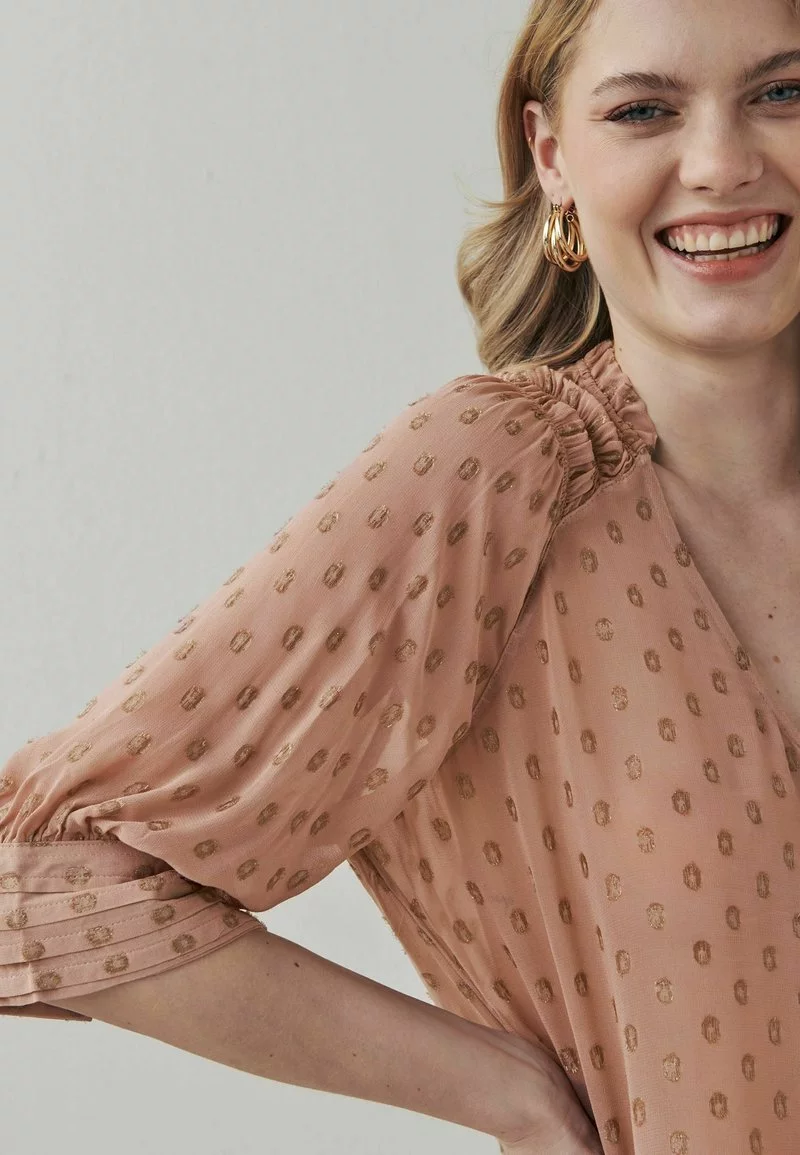 Next Damen Hemdbluse - Blush Pink Gold 3 Next Damen Hemdbluse - Blush Pink Gold – Bild 3