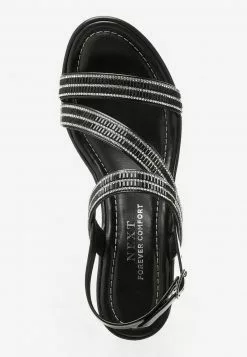 Next SILVER ASYMMETRIC SPARKLY WEDGES - High Heel Sandalette - Gold-coloured | Damen -Next Großes Kaufhaus fece1a40ed084e47b89226a7454a8819