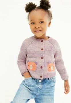 Next Kinder CHENILLE - Strickjacke - Lilac
