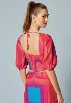 Next Damen Bluse - Pink Geo Print 7 Next Damen Bluse - Pink Geo Print -Next Großes Kaufhaus ffd0e88db37a43358d724673ed4df398