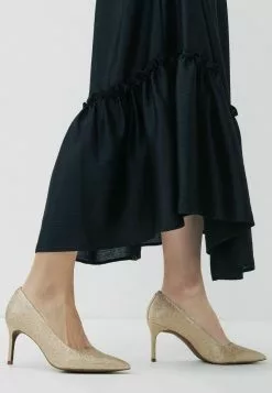 Next Damen BLACK PATENT - High Heel Pumps - Gold